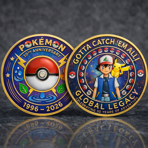 Pokémon 30th Anniversary Printed Commemorative Coin