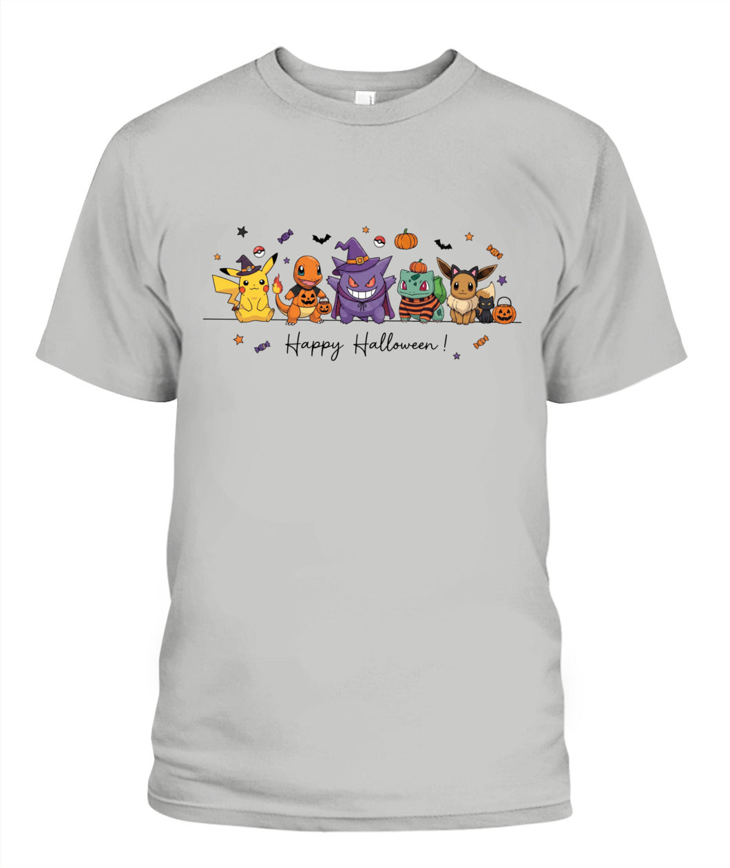PKM Happy Halloween Printed Graphic Sweatshirt T-Shirt