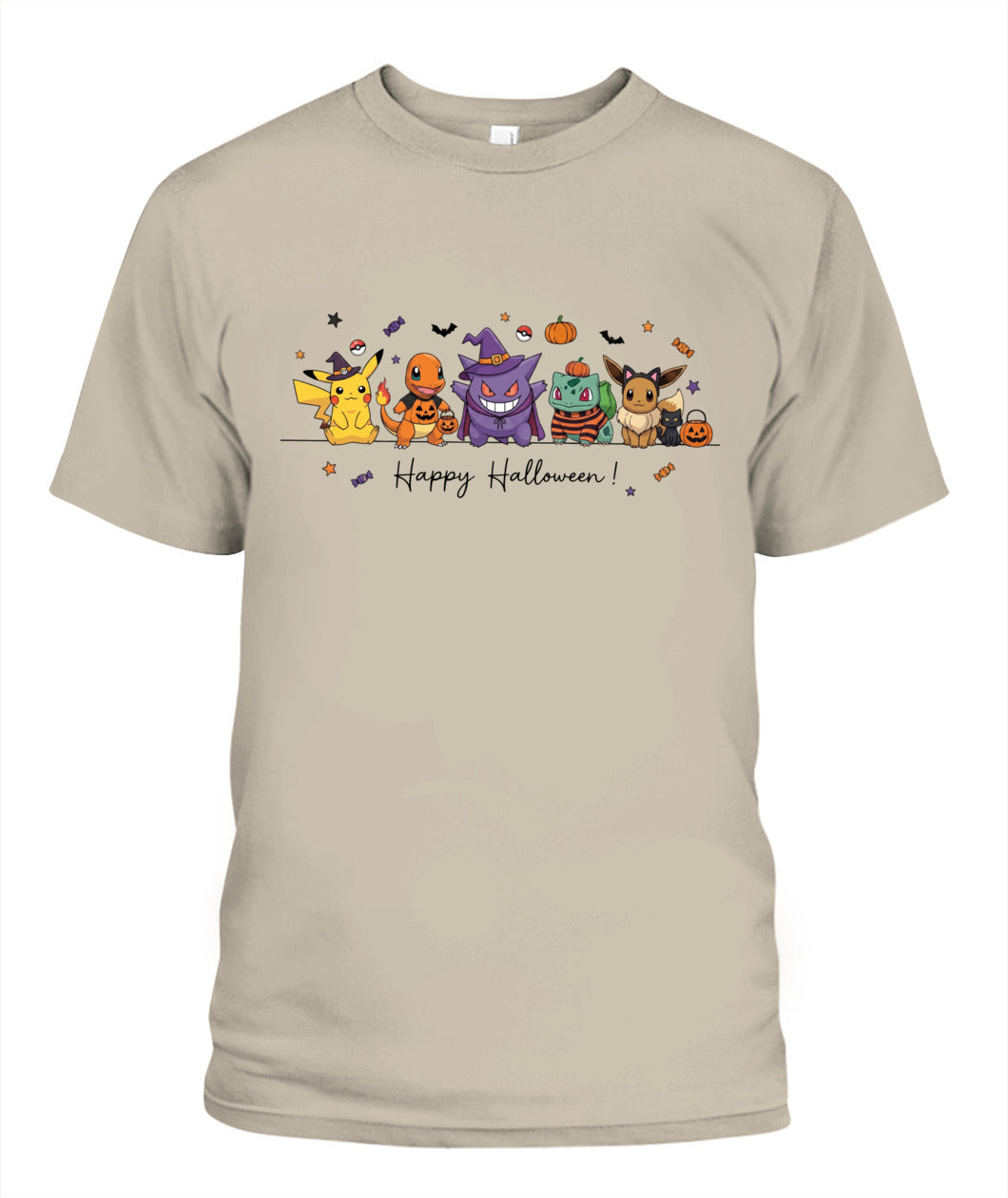 PKM Happy Halloween Printed Graphic Sweatshirt T-Shirt