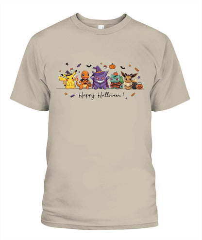 PKM Happy Halloween Printed Graphic Sweatshirt T-Shirt