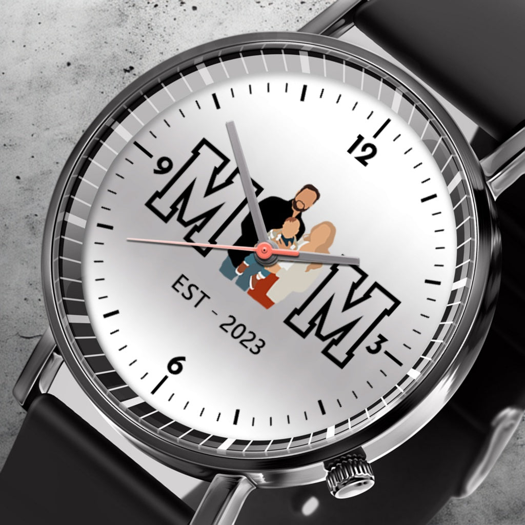 Mother's Day Gift For Mom Personalized Photos MOM EST Quartz Watch