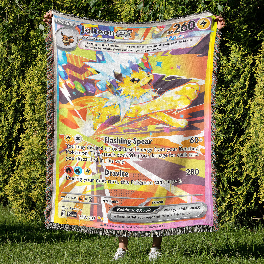 PKM Jolteon EX Custom Woven Blanket