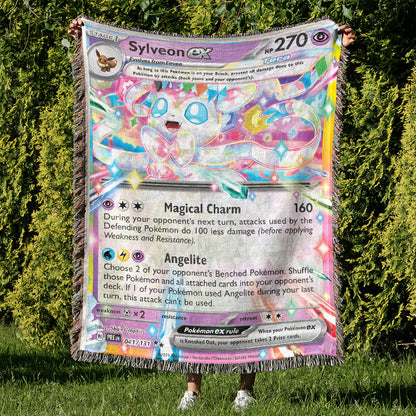 PKM Sylveon EX Custom Woven Blanket