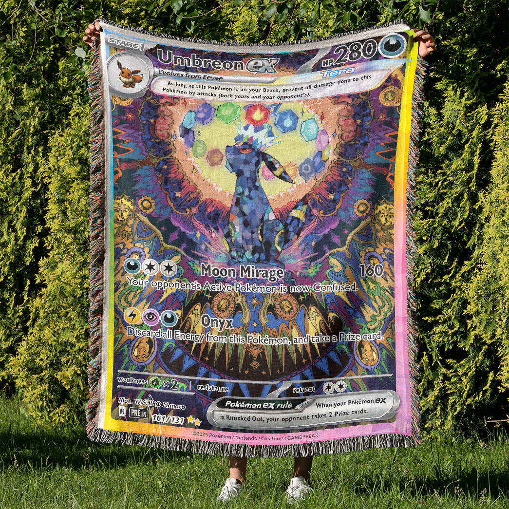 PKM Umbreon EX Custom Woven Blanket