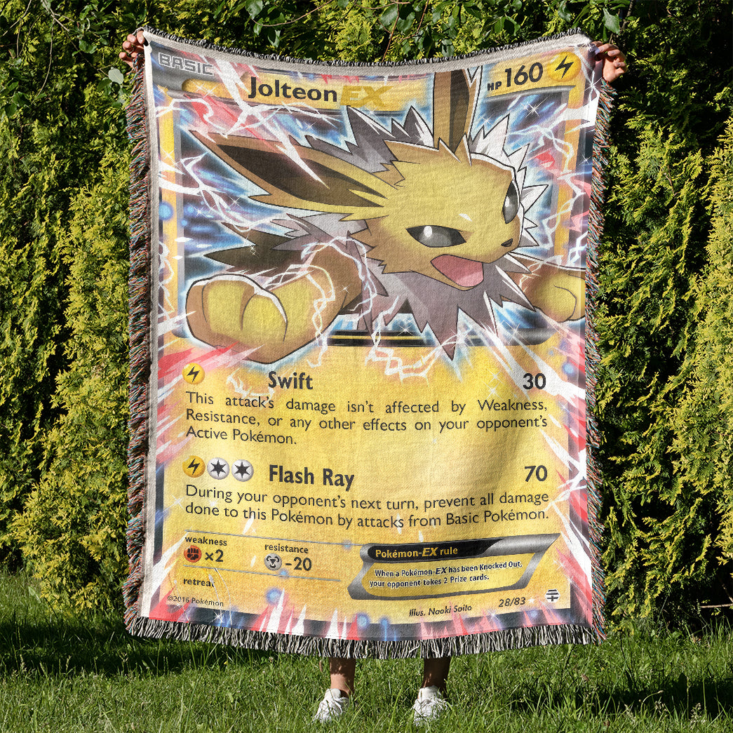 PKM Jolteon EX Custom Woven Blanket