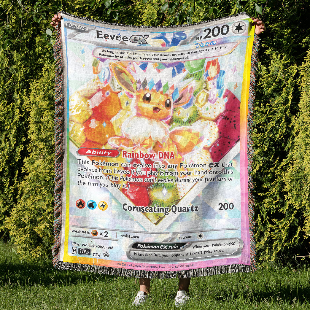 PKM Eevee EX Custom Woven Blanket
