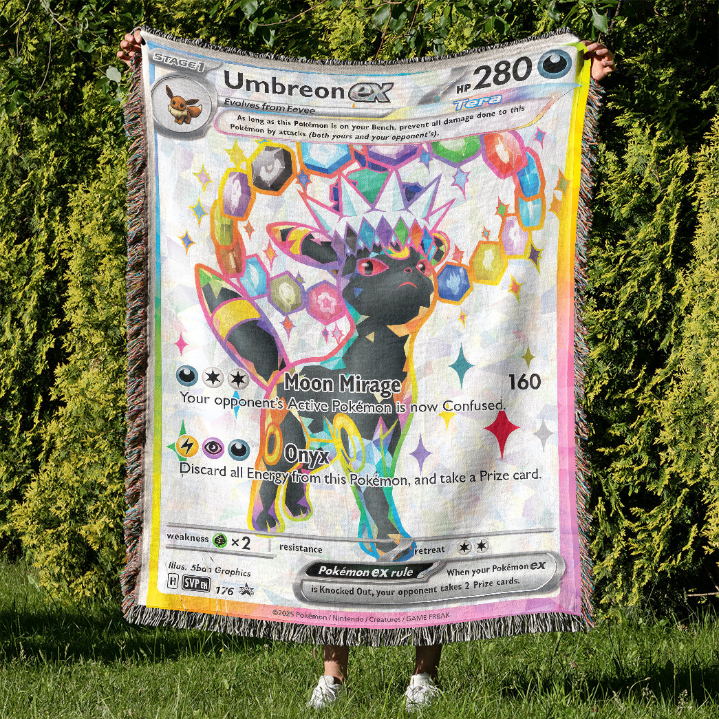 PKM Umbreon EX Custom Woven Blanket
