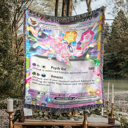 PKM Espeon EX Custom Woven Blanket