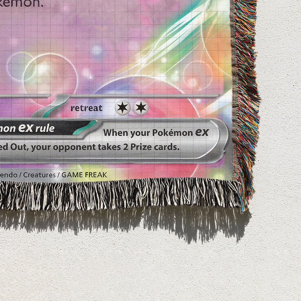 PKM Sylveon ex Card Custom Woven Blanket