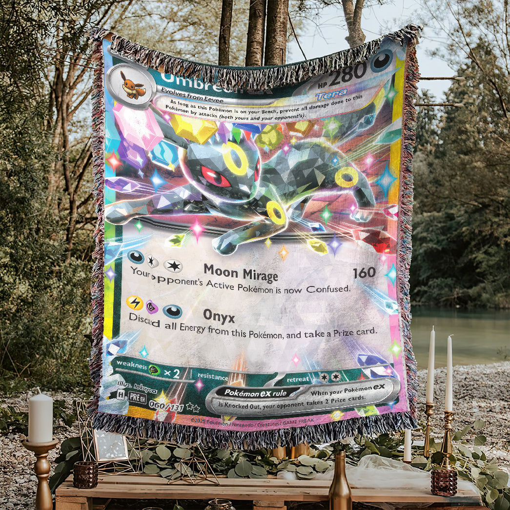PKM Umbreon EX Custom Woven Blanket