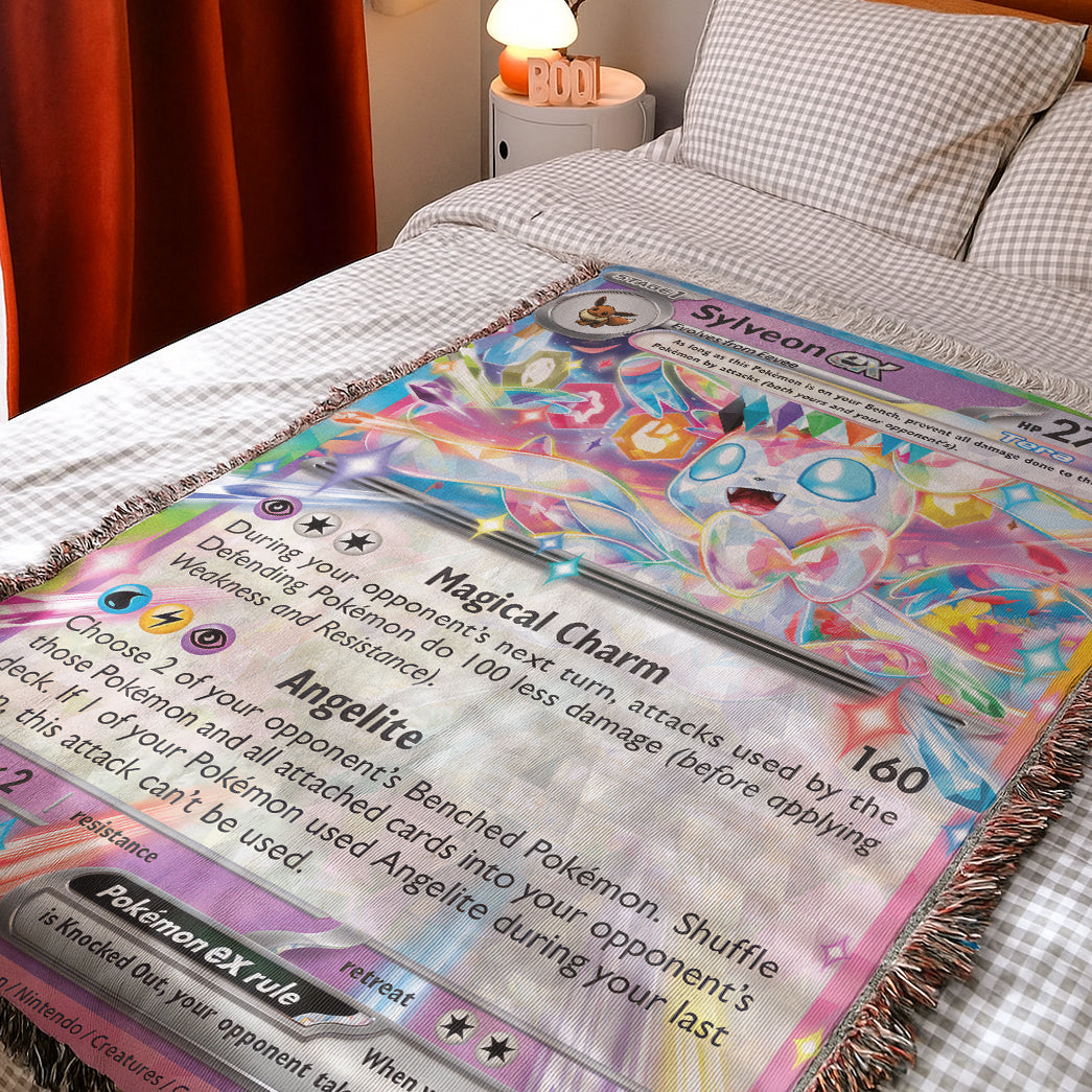 PKM Sylveon EX Custom Woven Blanket