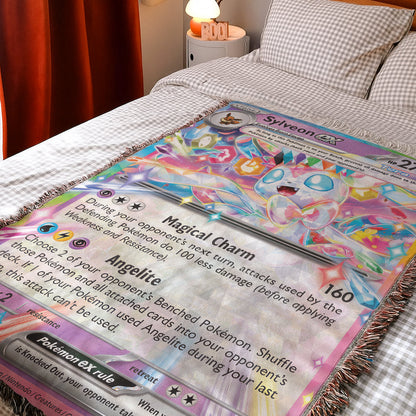 PKM Sylveon EX Custom Woven Blanket