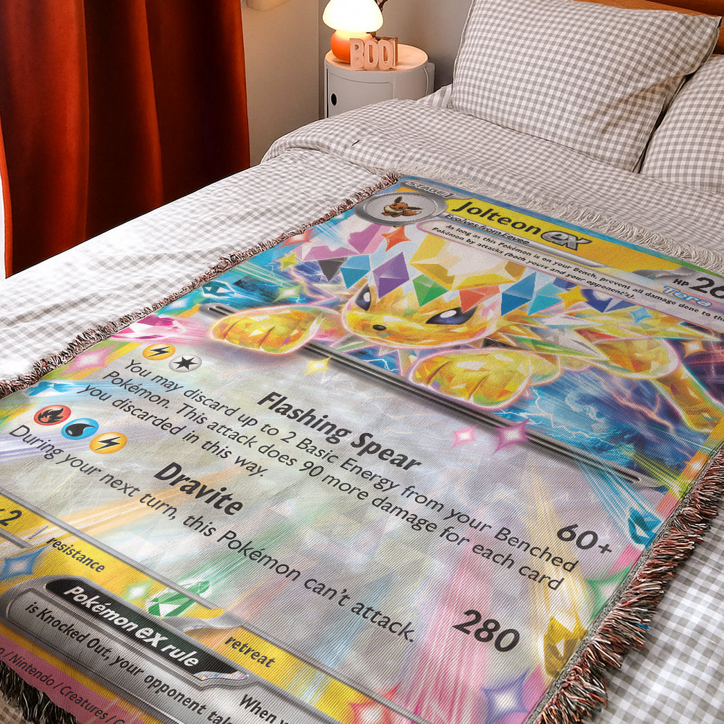 PKM Jolteon EX Custom Woven Blanket