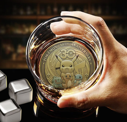 Pokémon 30th Anniversary Printed Whiskey Glass