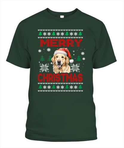 Personalized Pet Dog Merry Christmas Printed Graphic Apparel