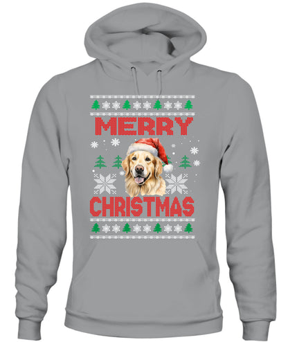 Personalized Pet Dog Merry Christmas Printed Graphic Apparel